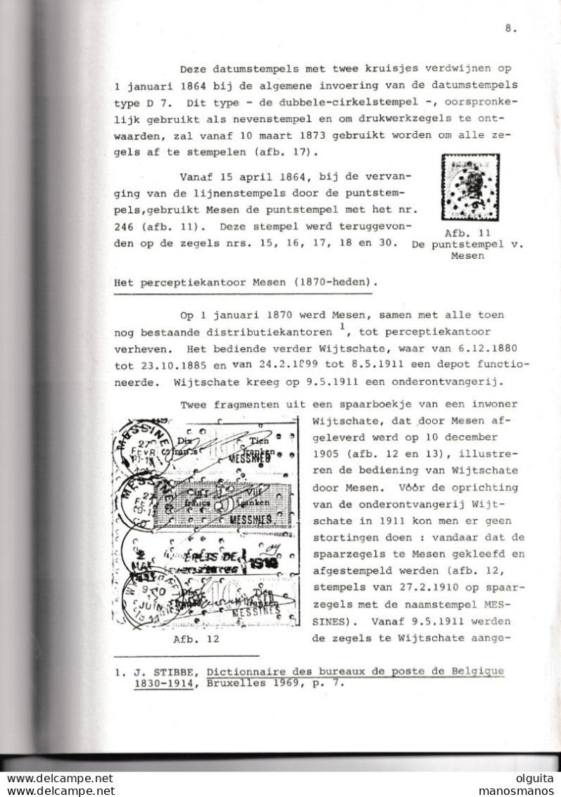979/35 --  LIVRE/BOEK WEFIS Nr 41 - Postgeschiedenis Van MESEN , 17 Blz ,  1985 , Door Michel Van De Catsyne - Annullamenti