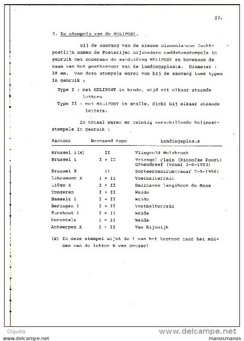 977/35  -- Livre De Helikopterpostdienst In Belgie 43 P. , Wefis Nr 25, Par Walter Major ,1980 - Luchtpost & Postgeschiedenis