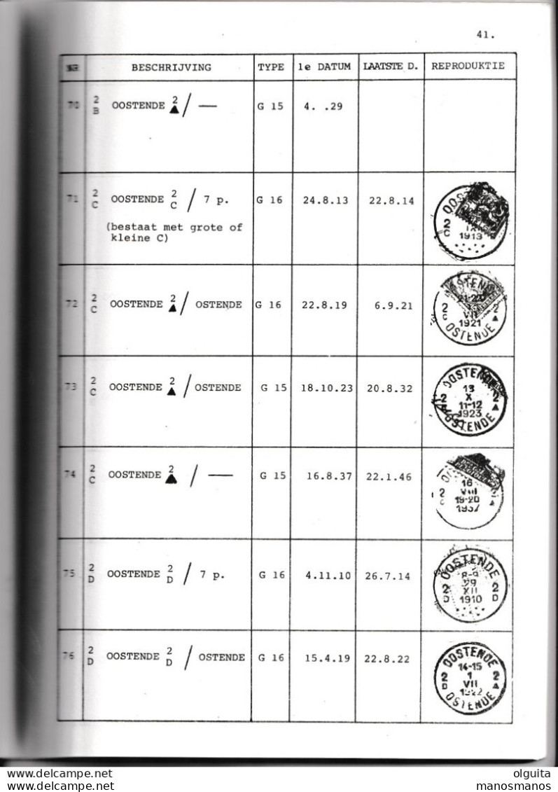 978/35 --  LIVRE/BOEK WEFIS Nr 40 - Stempeltype Van 1910 , Tome III : M-R ,84 Blz ,  1985 , Door H. Van De Veire - Annullamenti