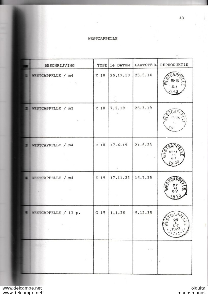 980/35 --  LIVRE/BOEK WEFIS Nr 42 - Stempeltype Van 1910 , Tome IV : S-Z , 68 Blz ,  1986 , Door H. Van De Veire - Oblitérations