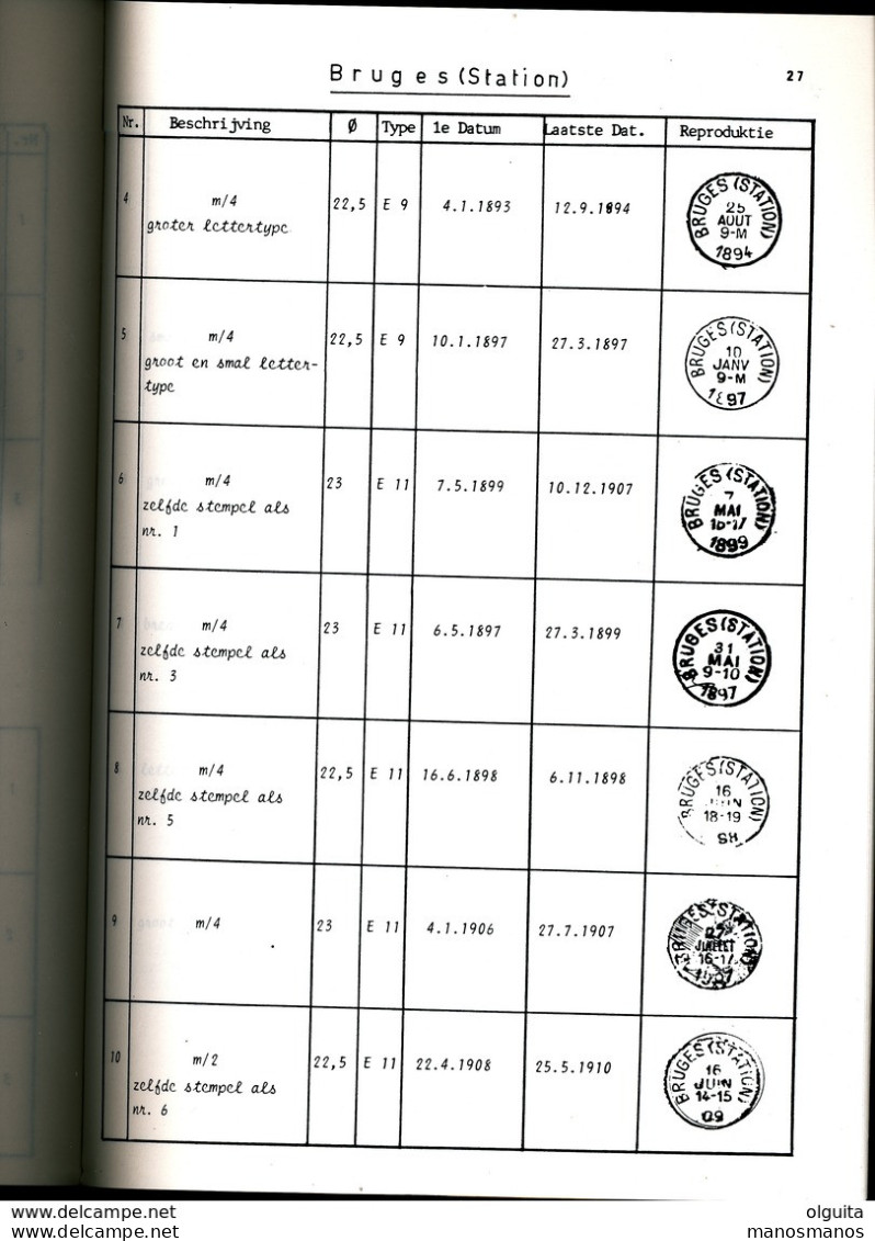 996 A/25 -- LIVRE/BOEK WEFIS Nr 51  - Enlelcirkelstempels West Vl. , A Tot F , 48 Blz ,  1989 , Door Renaat Dusauchoit - Afstempelingen