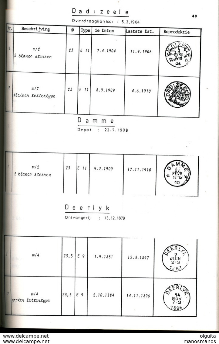 996 A/25 -- LIVRE/BOEK WEFIS Nr 51  - Enlelcirkelstempels West Vl. , A Tot F , 48 Blz ,  1989 , Door Renaat Dusauchoit - Oblitérations