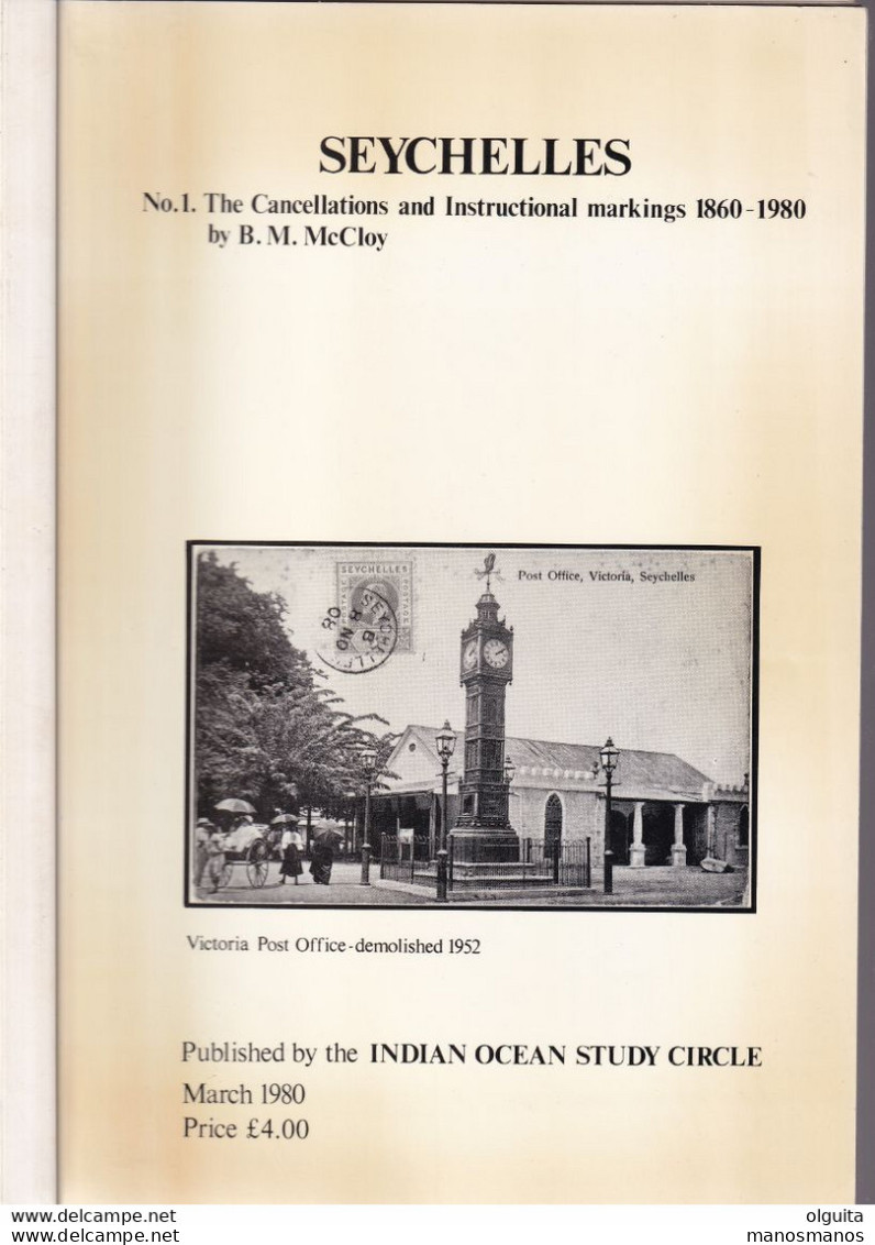 902/35 -- BOOK SEYCHELLES Cancellations And Instructional Markings , By Mc Cloy , 23 Pg , 1980 - Good Condition - Philatelie Und Postgeschichte