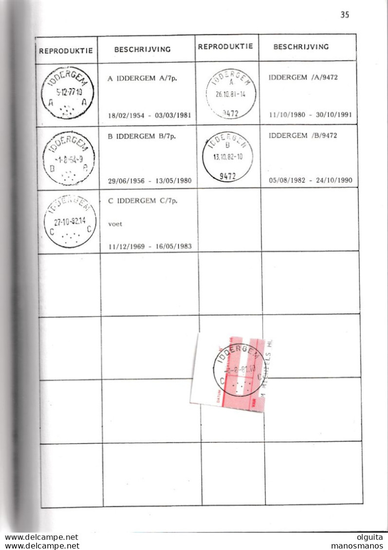 901/39 --  LIVRE/BOEK FISTO Nr 33 - Raddagtekeningstempels H-K Oost Vl. , 67blz, 1992, Door De Meester,Maenhout,Vervaet - Oblitérations