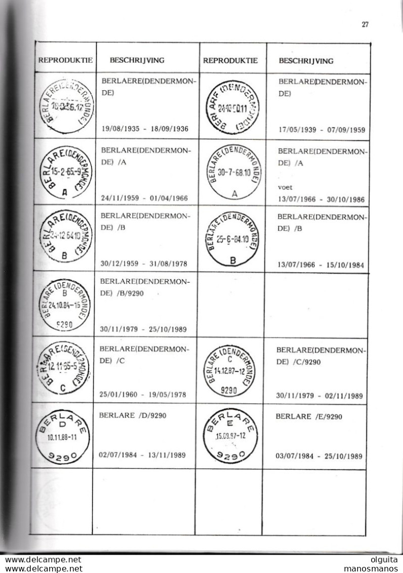 999/35 --  LIVRE/BOEK FISTO Nr 23 - Raddagtekeningstempels B-D Oost Vl. , 90 Blz, 1990, Door De Meester,Maenhout,Vervaet - Afstempelingen