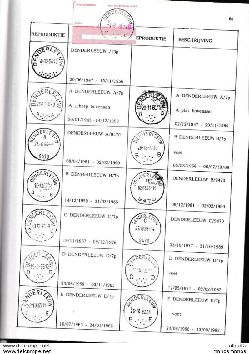 999/35 --  LIVRE/BOEK FISTO Nr 23 - Raddagtekeningstempels B-D Oost Vl. , 90 Blz, 1990, Door De Meester,Maenhout,Vervaet - Cancellations