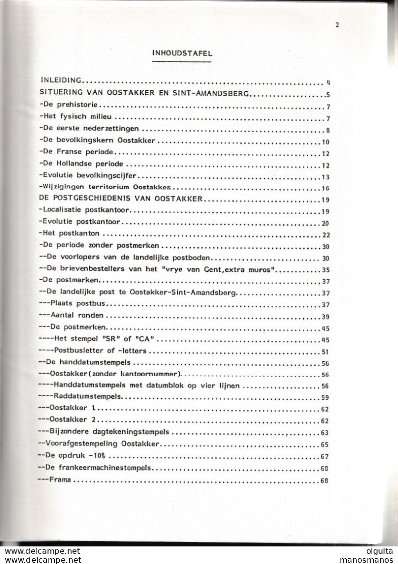 990/35 --  LIVRE/BOEK FISTO Nr 5 - Postgeschiedenis OOSTAKKER , 89 Blz ,  1985 , Door Eric De Meester - Philately And Postal History