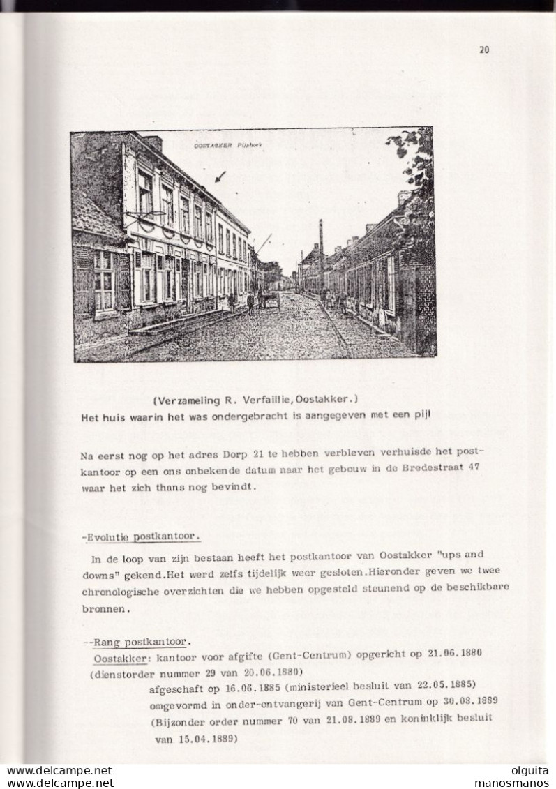 990/35 --  LIVRE/BOEK FISTO Nr 5 - Postgeschiedenis OOSTAKKER , 89 Blz ,  1985 , Door Eric De Meester - Philatélie Et Histoire Postale