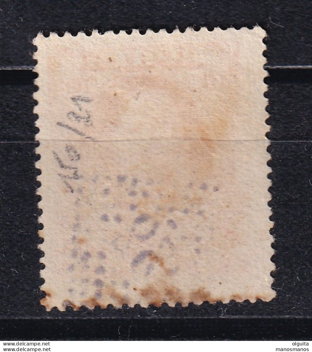 DCPGR 072 - CRETE RURAL Stiktes (dotted) Cancels - Nr 32 (KASTELLI MYLOP.) 10 Lepta Stamp - Catalogue Hellas 16 EUR - Crete