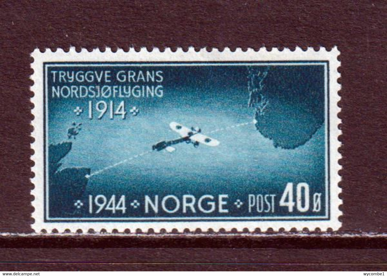 NORWAY - 1944 North Sea Flight 40o Unmounted Never Hinged Mint - Nuovi