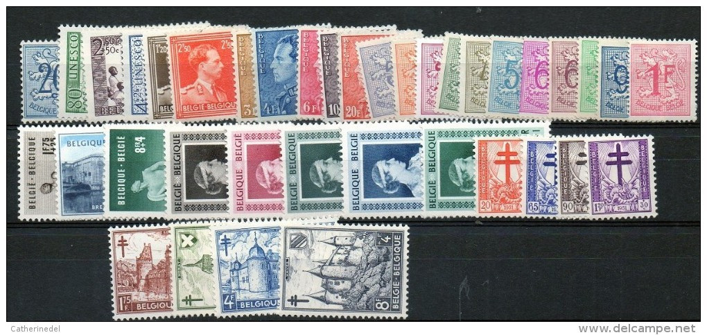 Année 1951 ** Complète (38v) - Jahressätze