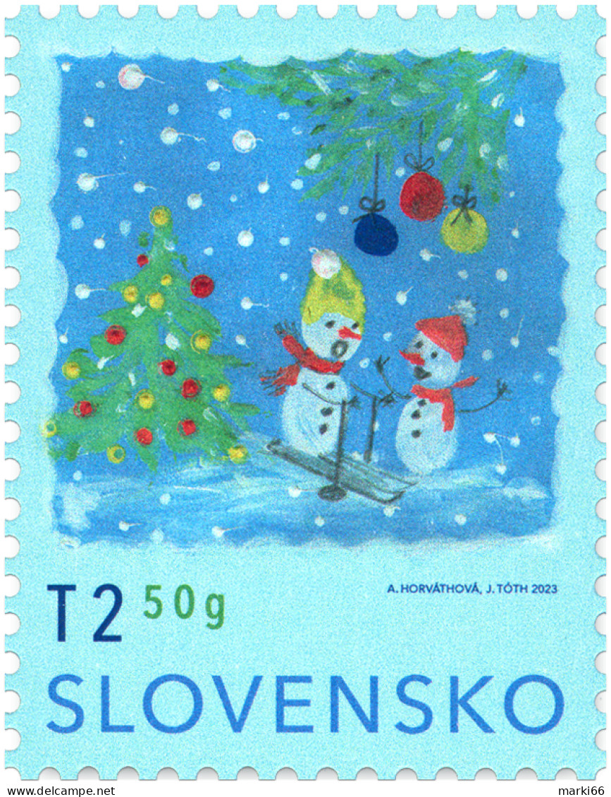 Slovakia - 2023 - Christmas - Holiday Mail - Mint Stamp - Nuovi