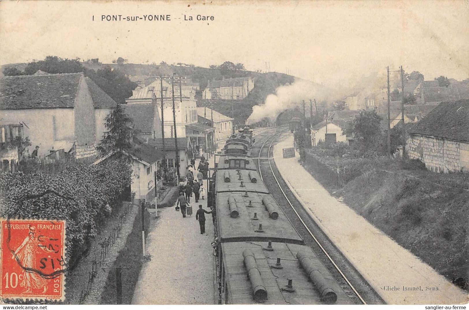 CPA 89 PONT SUR YONNE / LA GARE / TRAIN - Pont Sur Yonne