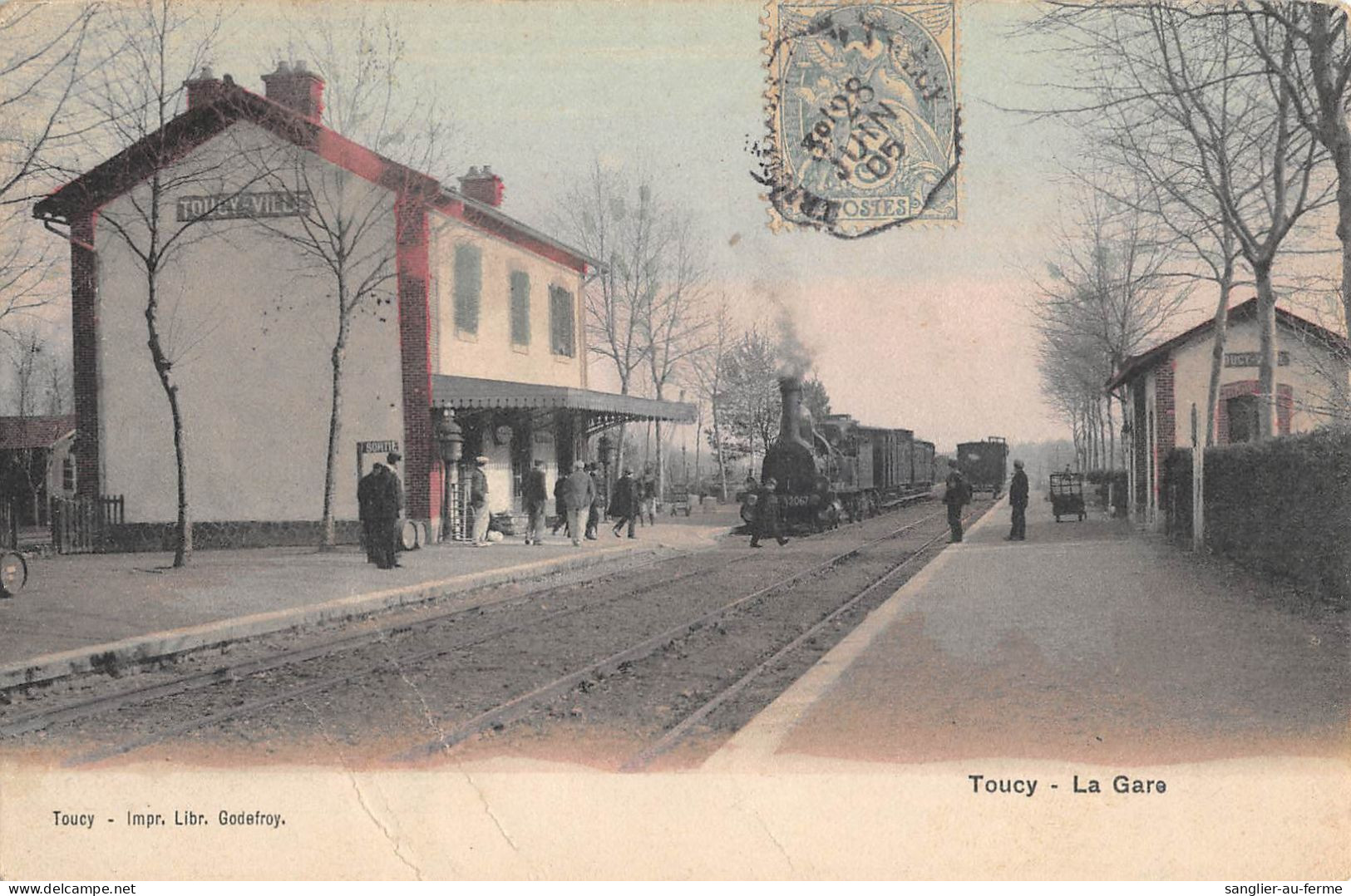 CPA 89 TOUCY / LA GARE / TRAIN - Toucy