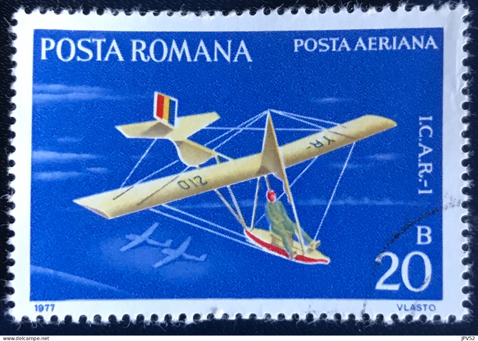 Romana - C14/40 - 1977 - (°)used - Michel 3411 - Zweefvliegtuigen - Gebraucht