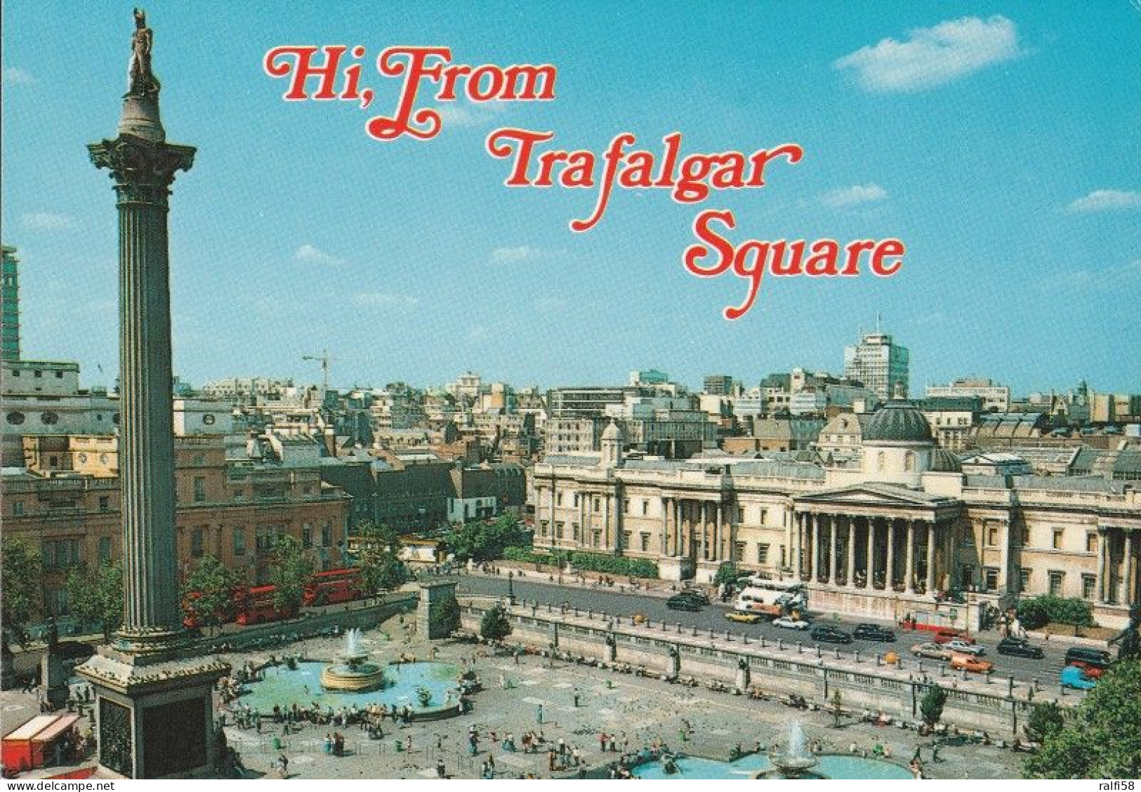 4 AK England * London - Trafalgar Square And Nelson's Column * - Trafalgar Square