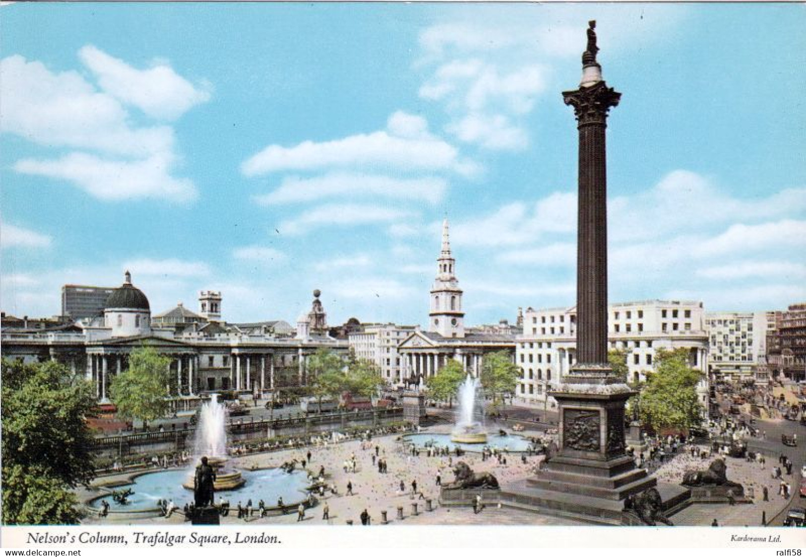 4 AK England * London - Trafalgar Square And Nelson's Column * - Trafalgar Square