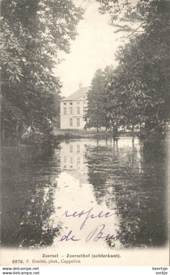 ZOERSEL 1906 VILLA ZOERSELHOF ACHTERKANT MET VIJVER - HOELEN KAPELLEN 6976 - Zörsel