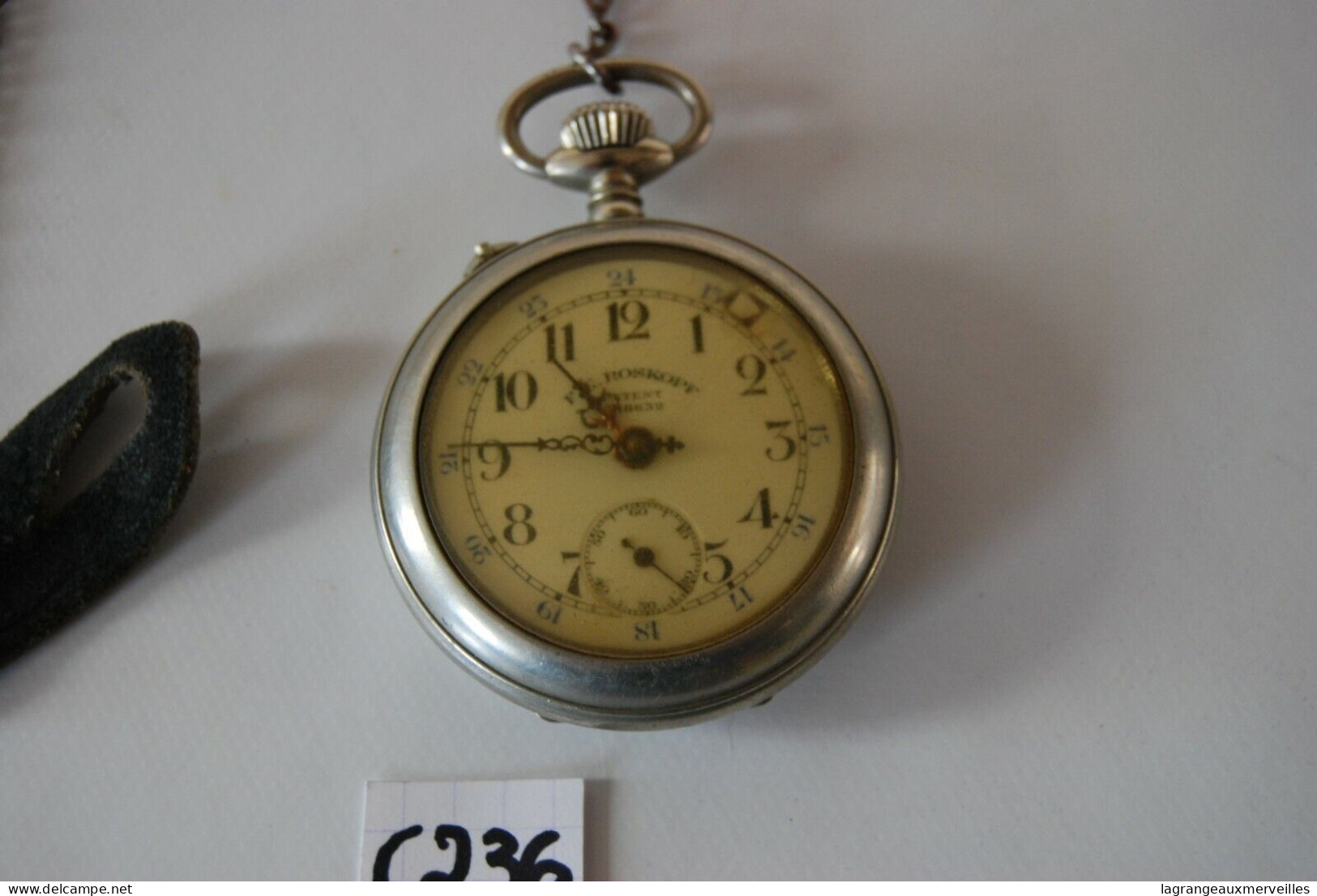 C236 Ancienne Montre à Gousset - Old Clock Roskopf - Montres Anciennes