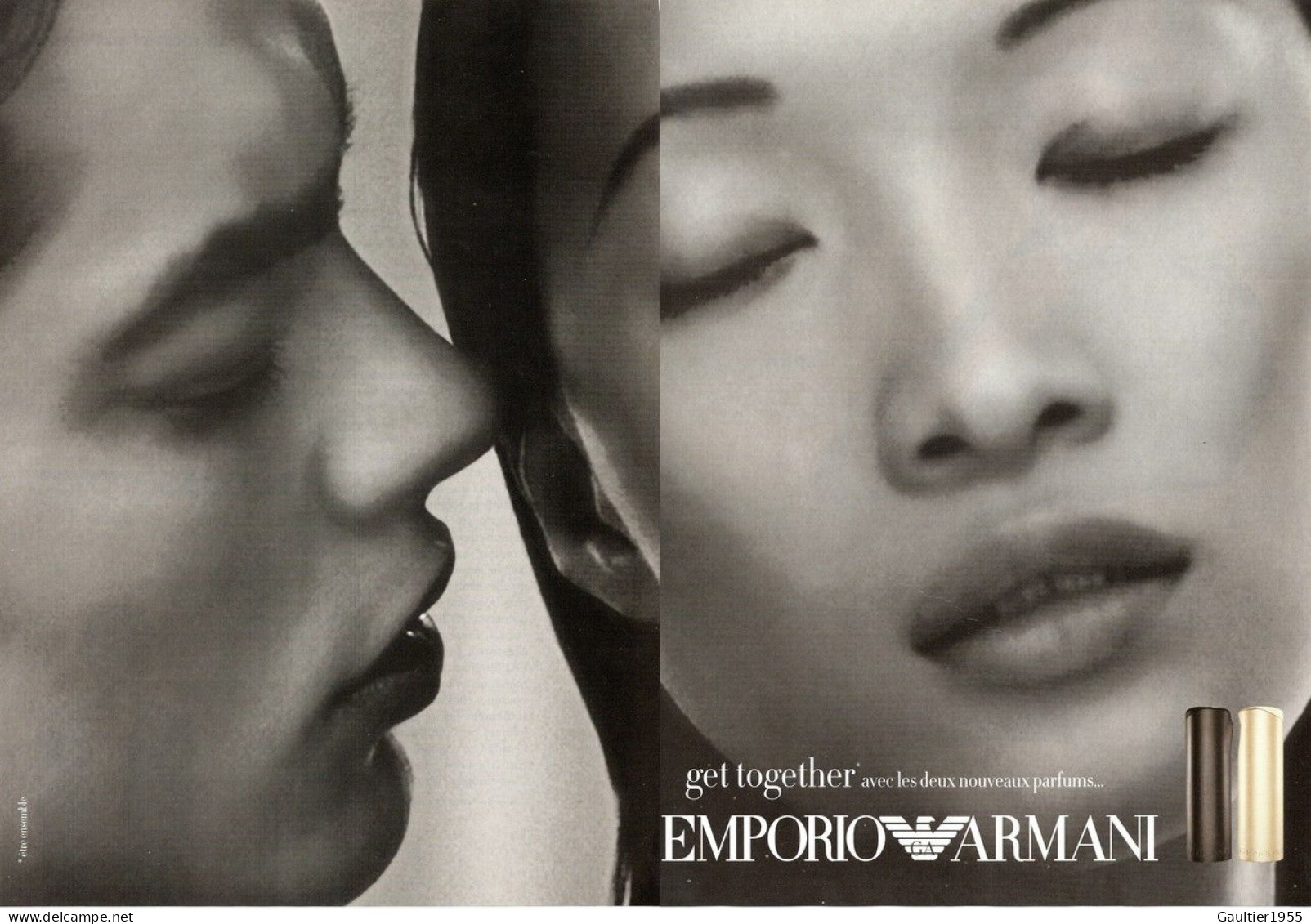 Publicité Papier - Advertising Paper - Armani 2 Pages - Publicidad (gacetas)