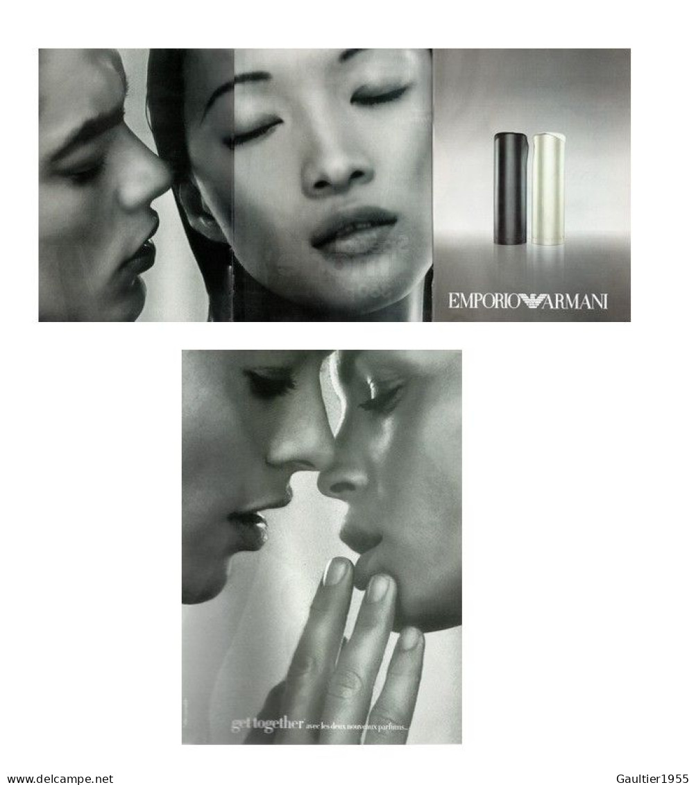 Publicité Papier - Advertising Paper - Armani Recto Verso - Publicités Parfum (journaux)