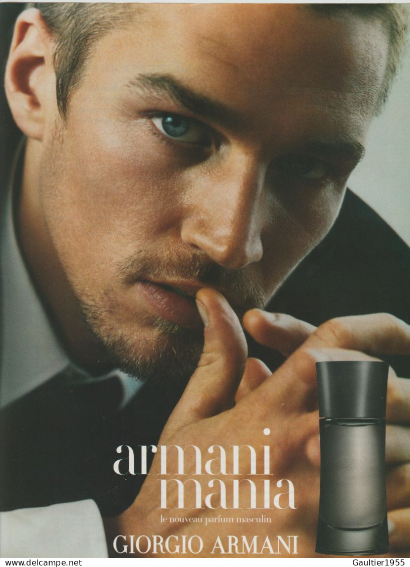 Publicité Papier - Advertising Paper - Armani - Parfumreclame (tijdschriften)