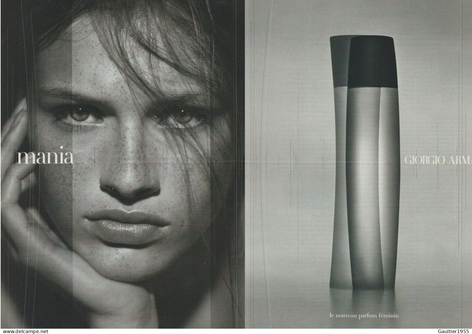 Publicité Papier - Advertising Paper - Armani 2 Pages - Publicités Parfum (journaux)