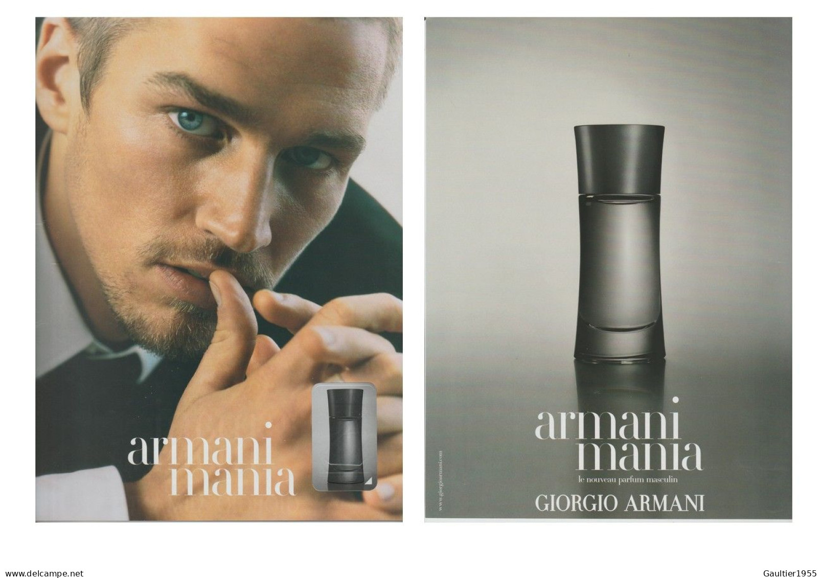 Publicité Papier - Advertising Paper - Armani Recto Verso - Parfumreclame (tijdschriften)