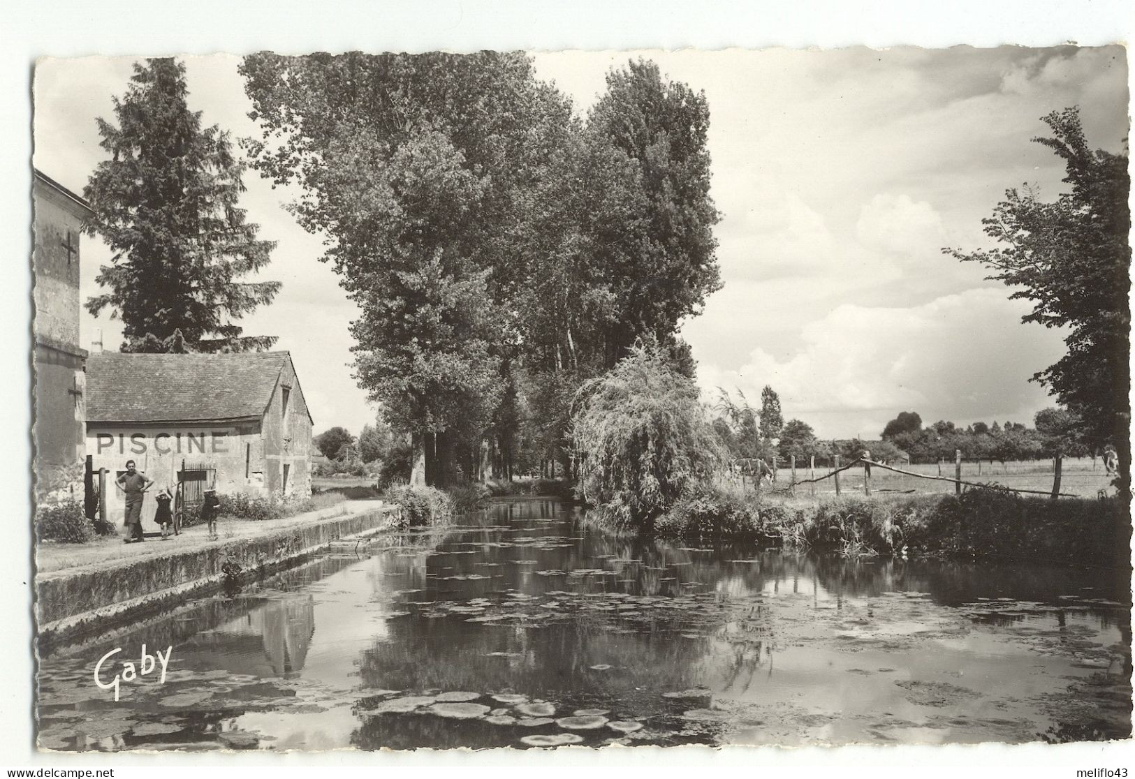 72/CPSM A  - Mayet - Bords Du Gandelin - "Les Chevriers" Coin De Peche - Mayet