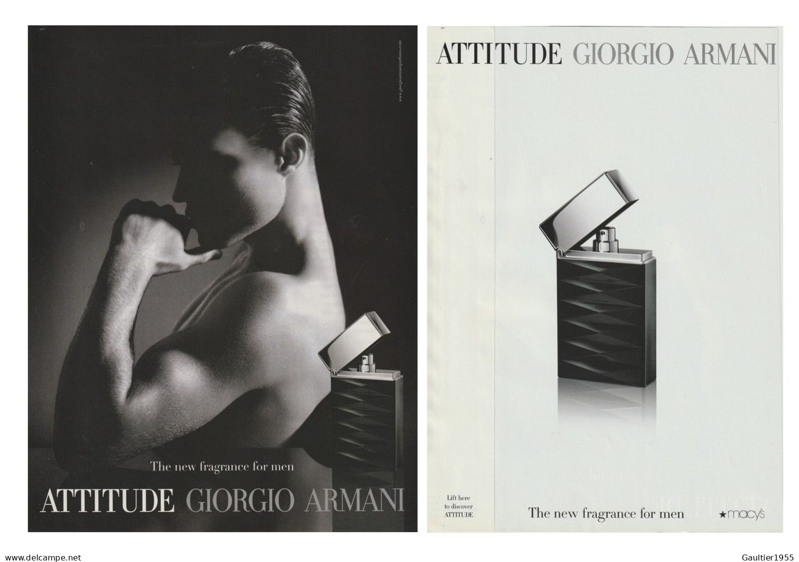 Publicité Papier - Advertising Paper - Armani 2 Pages - Advertisings (gazettes)