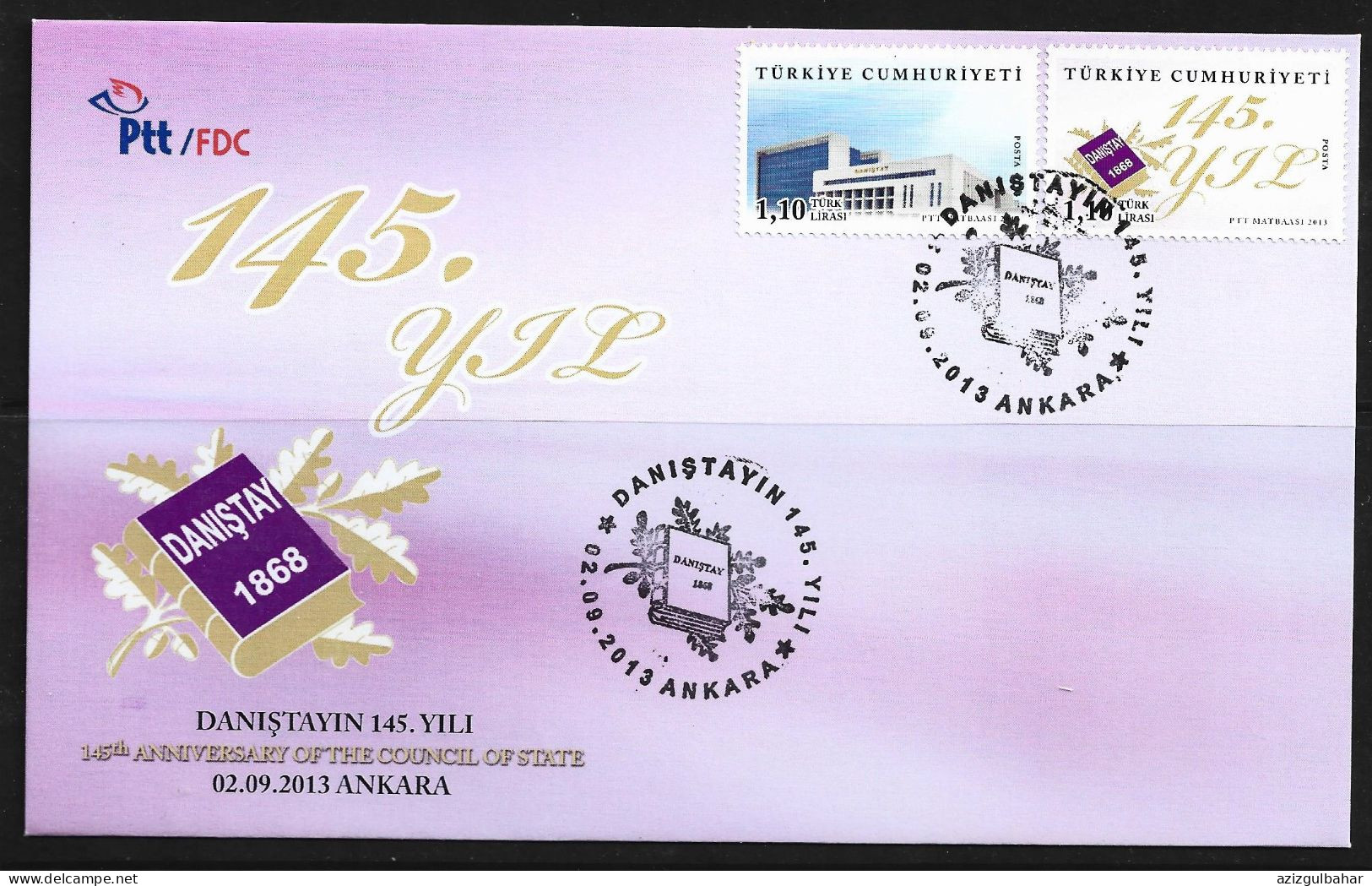 2013 - 145TH YEAR OF THE COUNCIL OF STATE  - 2ND SEPTEMBER  2013 - FDC - FDC