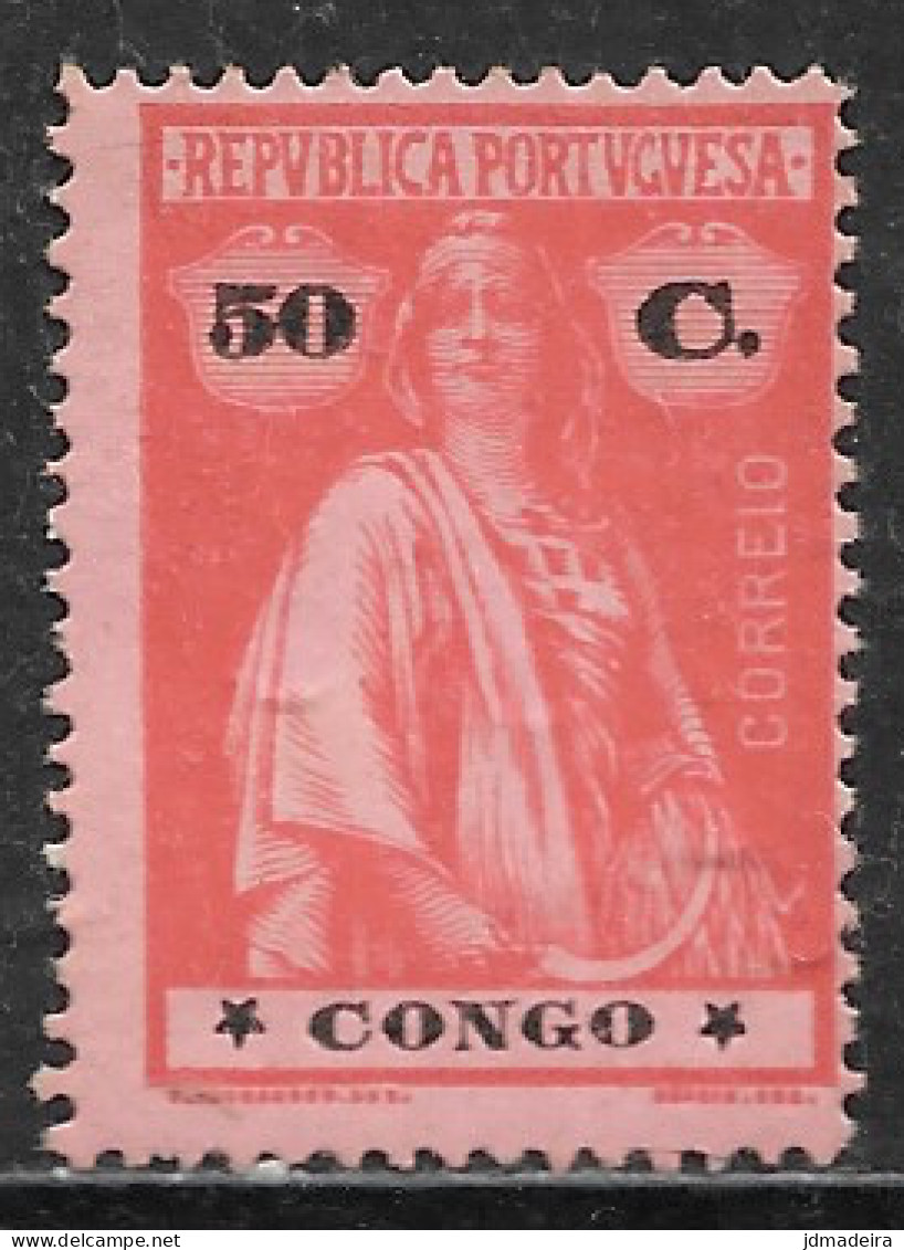 Portuguese Congo – 1914 Ceres Type 50 Centavos Mint Stamp - Portugiesisch-Kongo