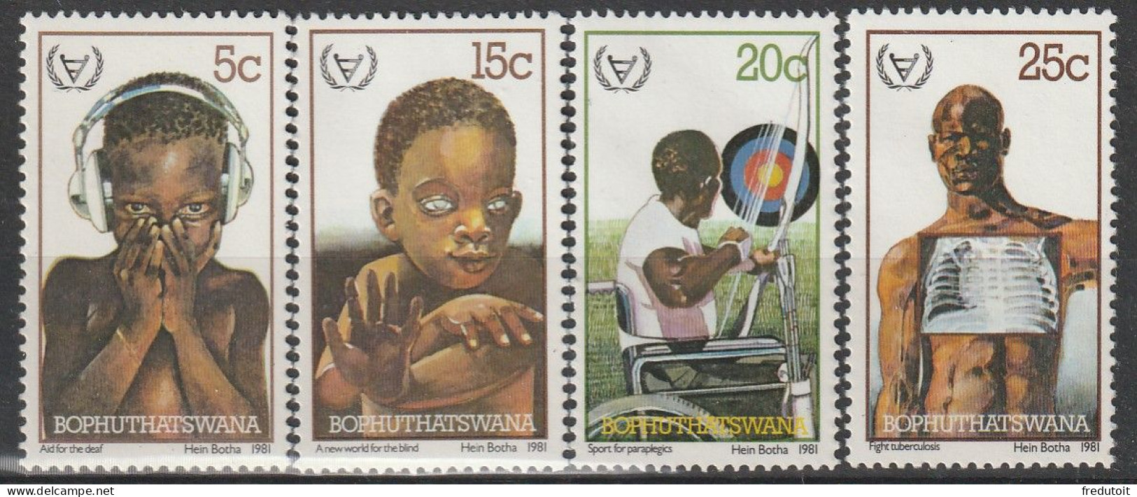 BOPHUTHATSWANA - N°68/71 ** (1981) Handicap - Bophuthatswana