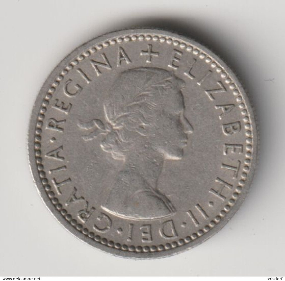 GREAT BRITAIN 1955: 6 Pence, KM 903 - H. 6 Pence