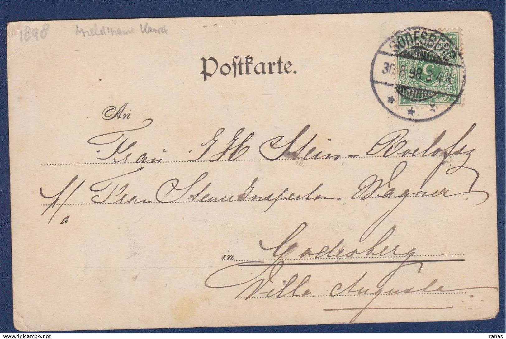 CPA Billet De Banque Banknote Circulé En 1898 - Münzen (Abb.)