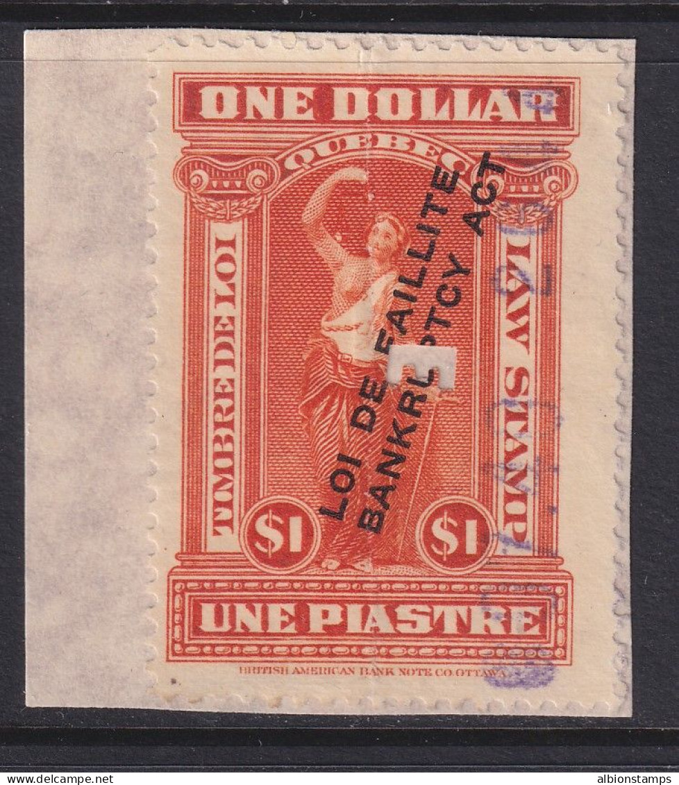 Canada Revenue (Quebec), Van Dam QL104, Used - Steuermarken