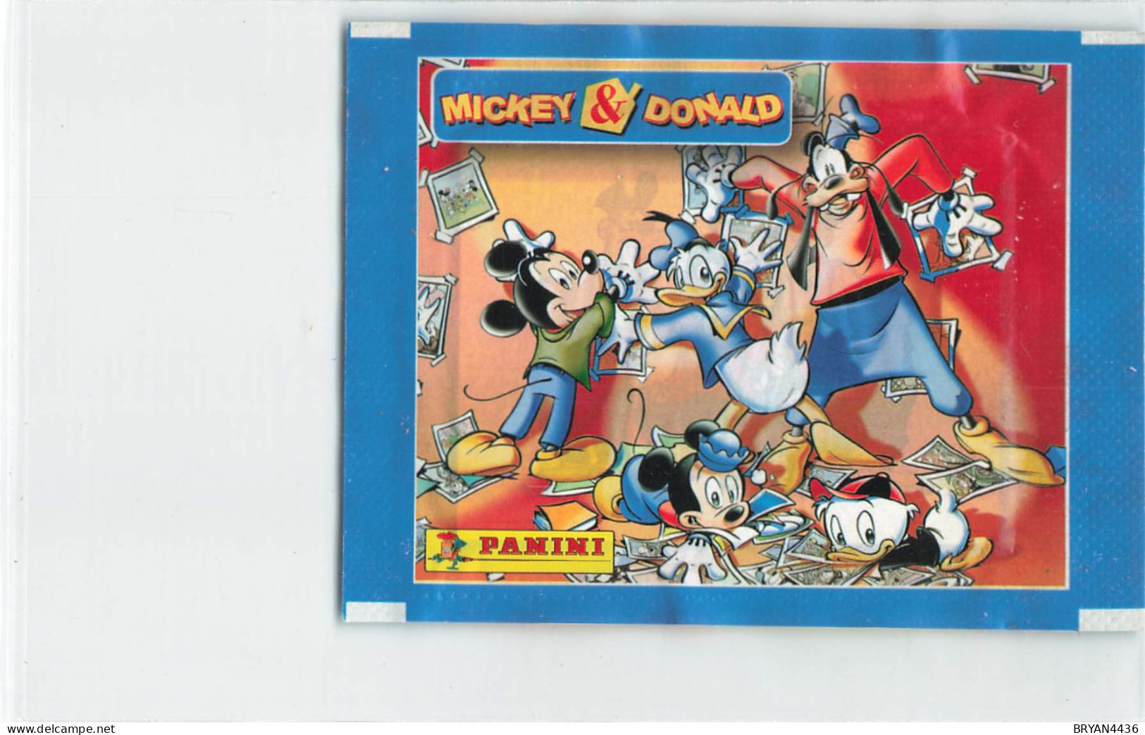DISNEY - LOT 1O TRADING CARDS -PACKAGE Of 6 IMAGES, UNOPENED POUCH - PANINI "MICKEY & DONALD - 10 Paquets Anciens - Disney