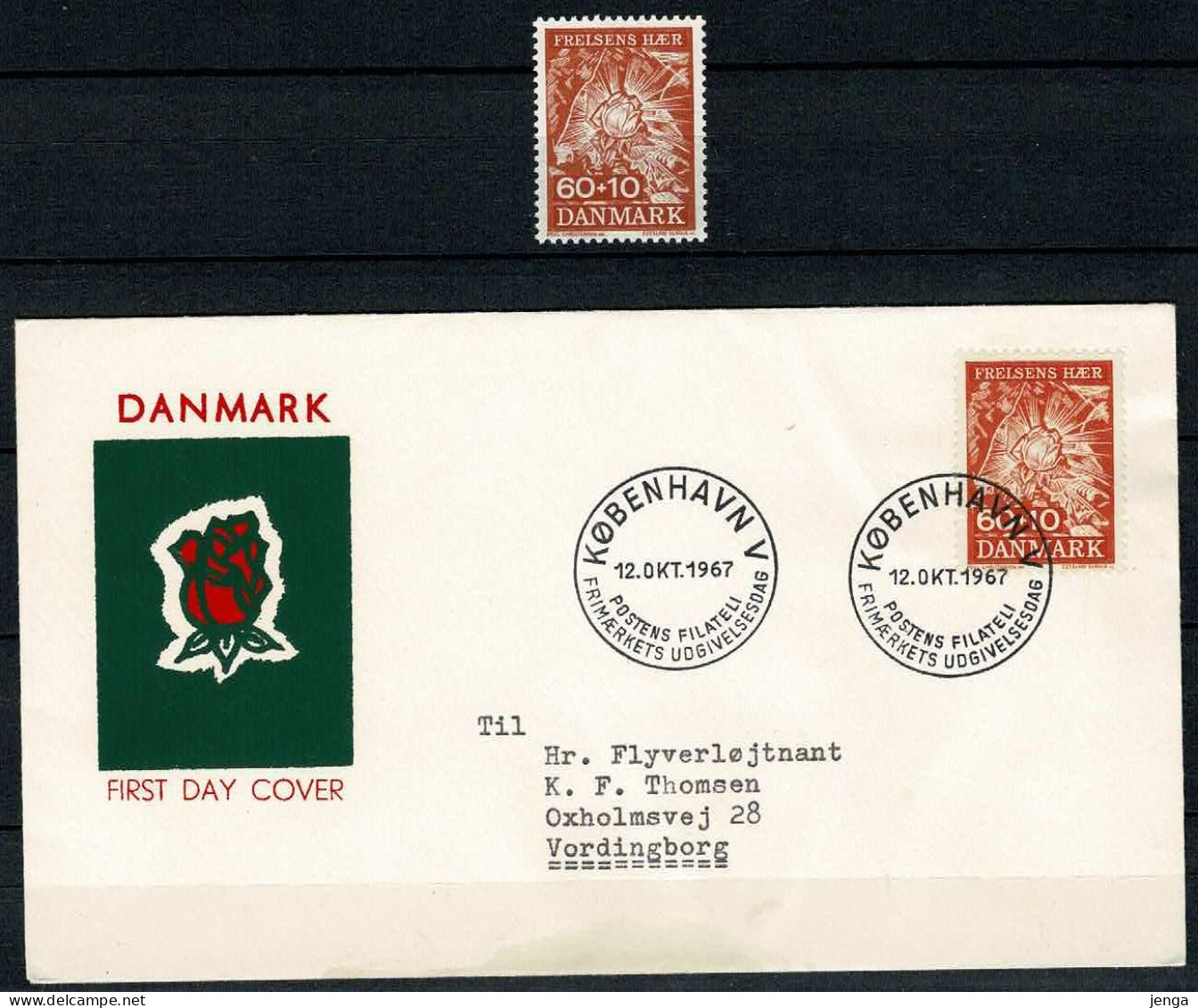 Denmark 1967;  Charity For The Benefit Of The Salvation Army; MNH(**) And On FDC. - Autres & Non Classés