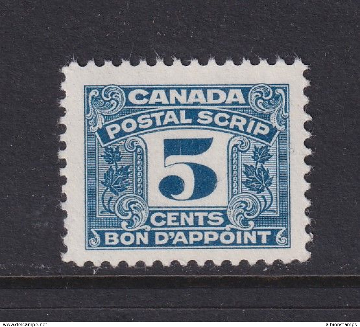 Canada Revenue (Federal), Van Dam FPS45, MNH - Revenues