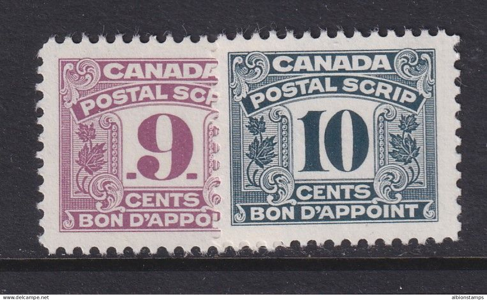 Canada Revenue (Federal), Van Dam FPS31-FPS32, MNH - Revenues