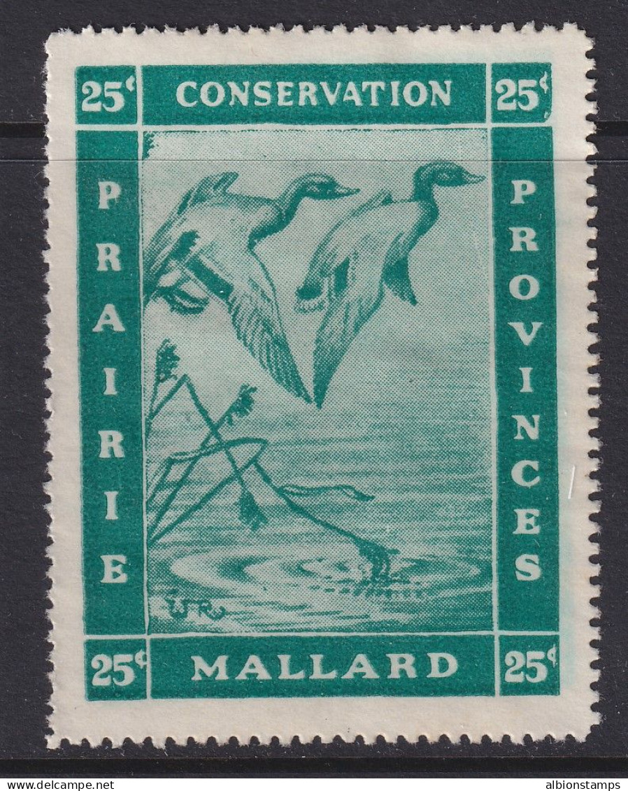 Canada Revenue (Prairie Conservation), Van Dam PC2, MNG (no Gum) - Fiscali