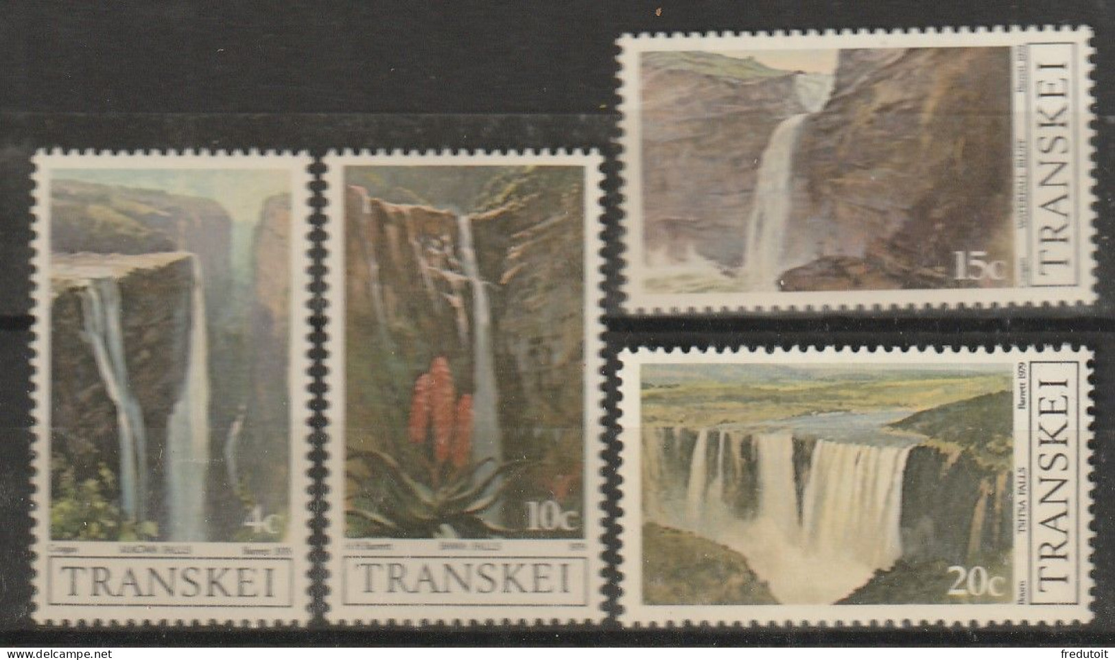 TRANSKEI - N°58/61 ** (1979) Chutes D'eau - Transkei