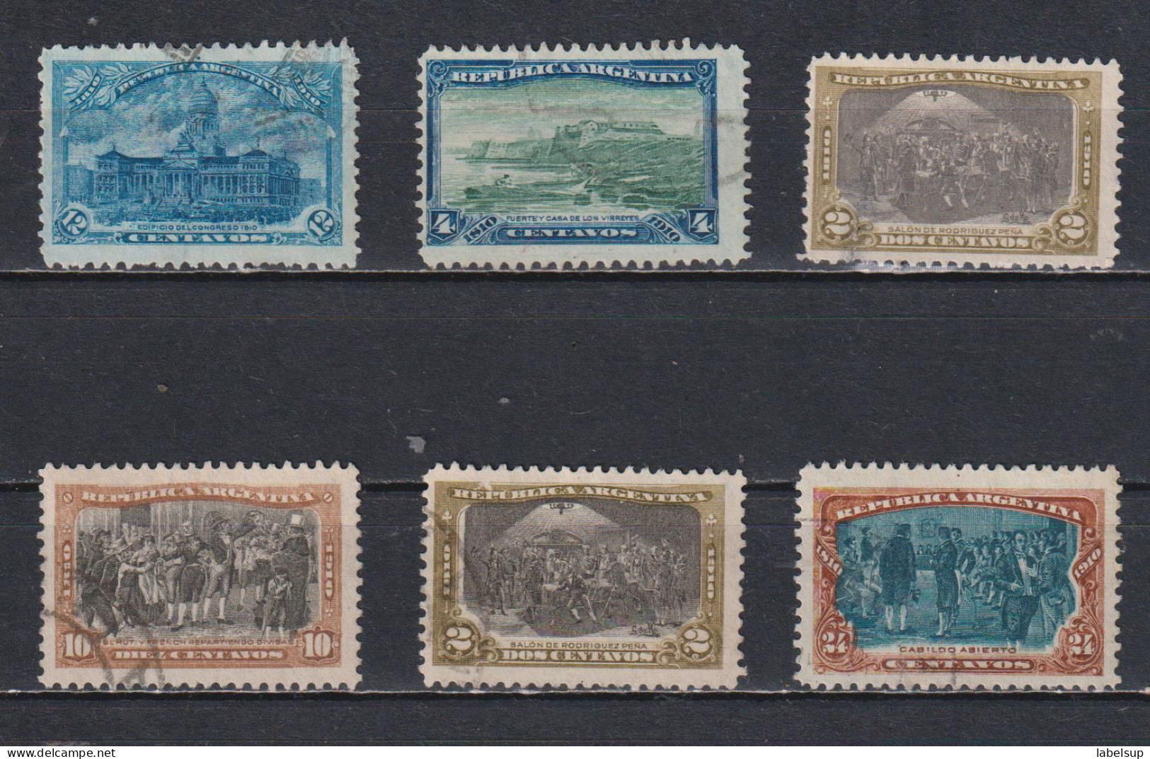 Timbres Oblitérés D'Argentine De 1910 N° Variés - Gebruikt