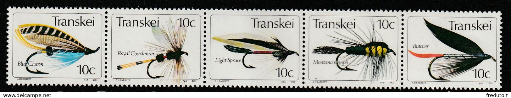 TRANSKEI - N°98/102 ** (1982) Mouches Artificielles Pour La Pêche. - Transkei