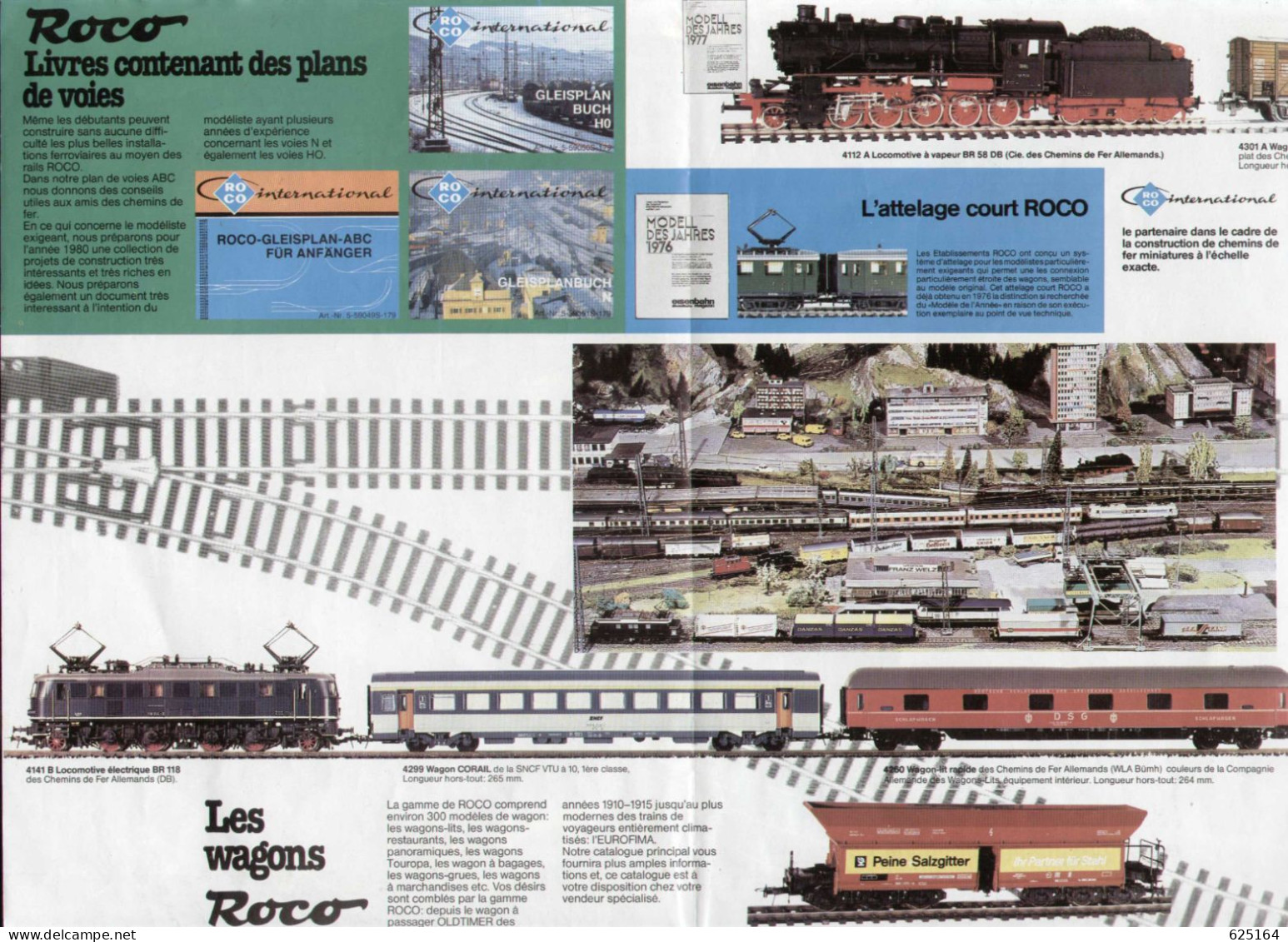 Catalogue ROCO 1979 International - Chemin De Fer En Miniature HO Poster - Francese