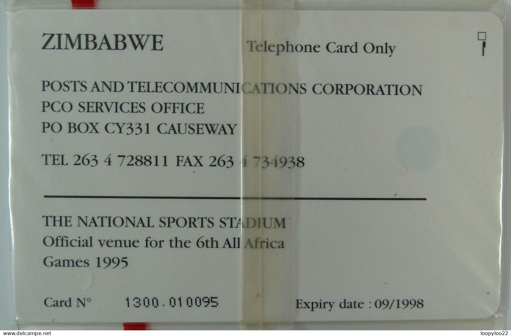 ZIMBABWE - 1st Issue - ZIM06 - 6th All Africa Games - $200 - 09/98 - Mint Blister - Zimbabwe