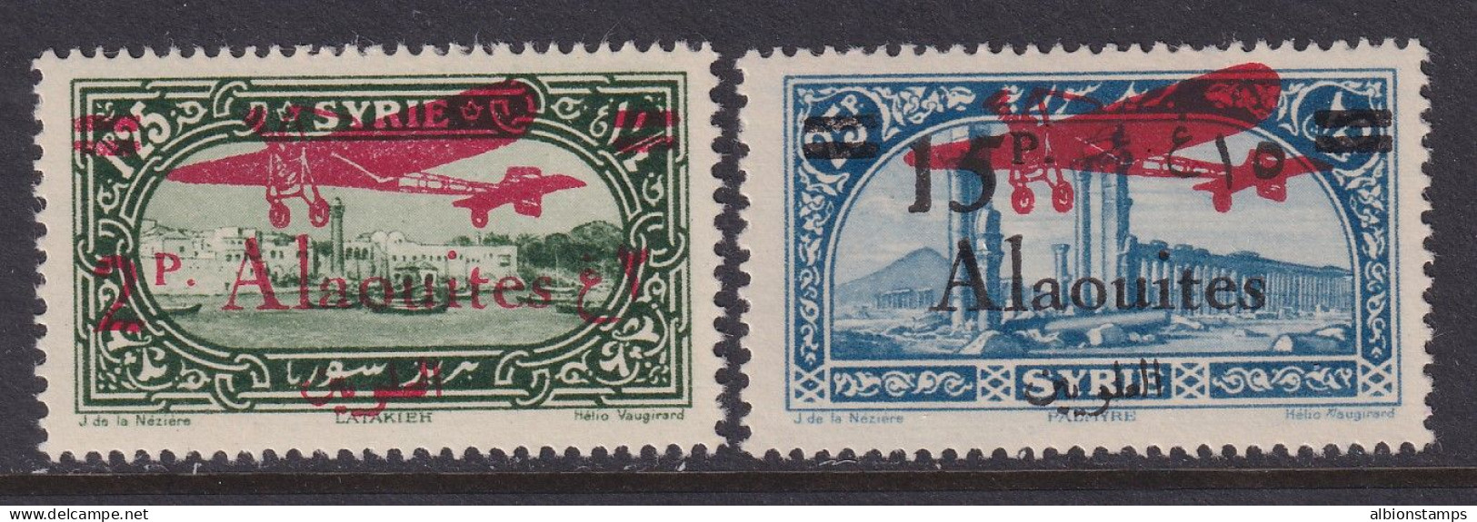 Alaouites, Scott C20-C21 (Yvert PA13, PA17), MHR (C21 Signed Champion) - Unused Stamps