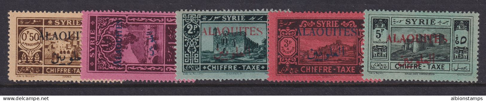 Alaouites, Scott J6-J10 (Yvert TT6-TT10), MNH - Nuevos