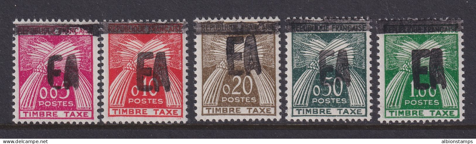 Algeria, Scott J49-J53, MHR - Timbres-taxe