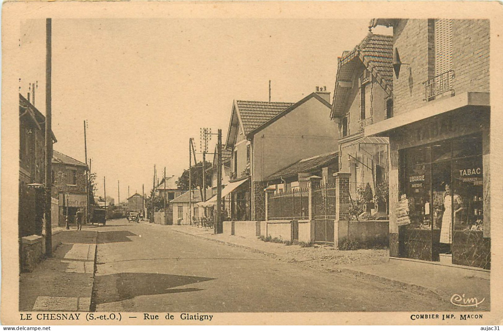 Dép 78 - Le Chesnay - Rue De Glatigny - A Droite Tabac - état - Le Chesnay